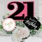 Big Dot of Happiness Finally 21 Girl - 21st Birthday Party Centerpiece Sticks - Table Toppers - Set of 15